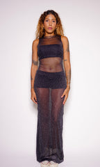 vestido longo sparkle
