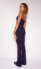 calça flare new poliamida