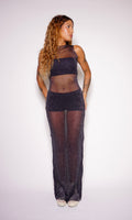 vestido longo sparkle