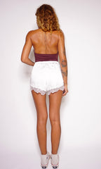 shorts cetim trendy