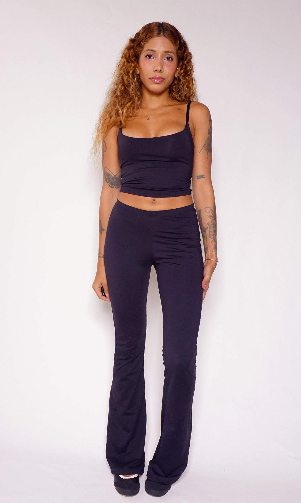 calça flare new poliamida