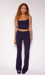 calça flare new poliamida