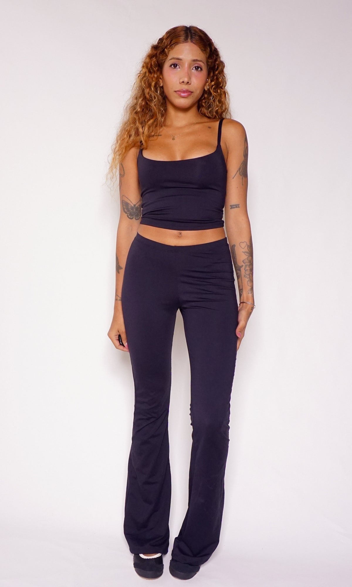 calça flare new poliamida