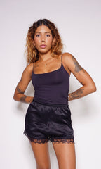 shorts cetim trendy