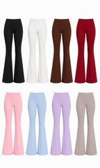 combo calça flare + regata