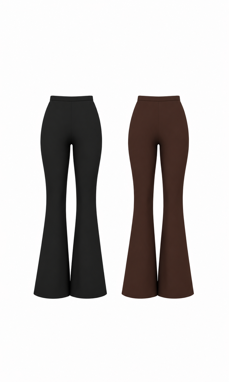 combo calça flare new poliamida