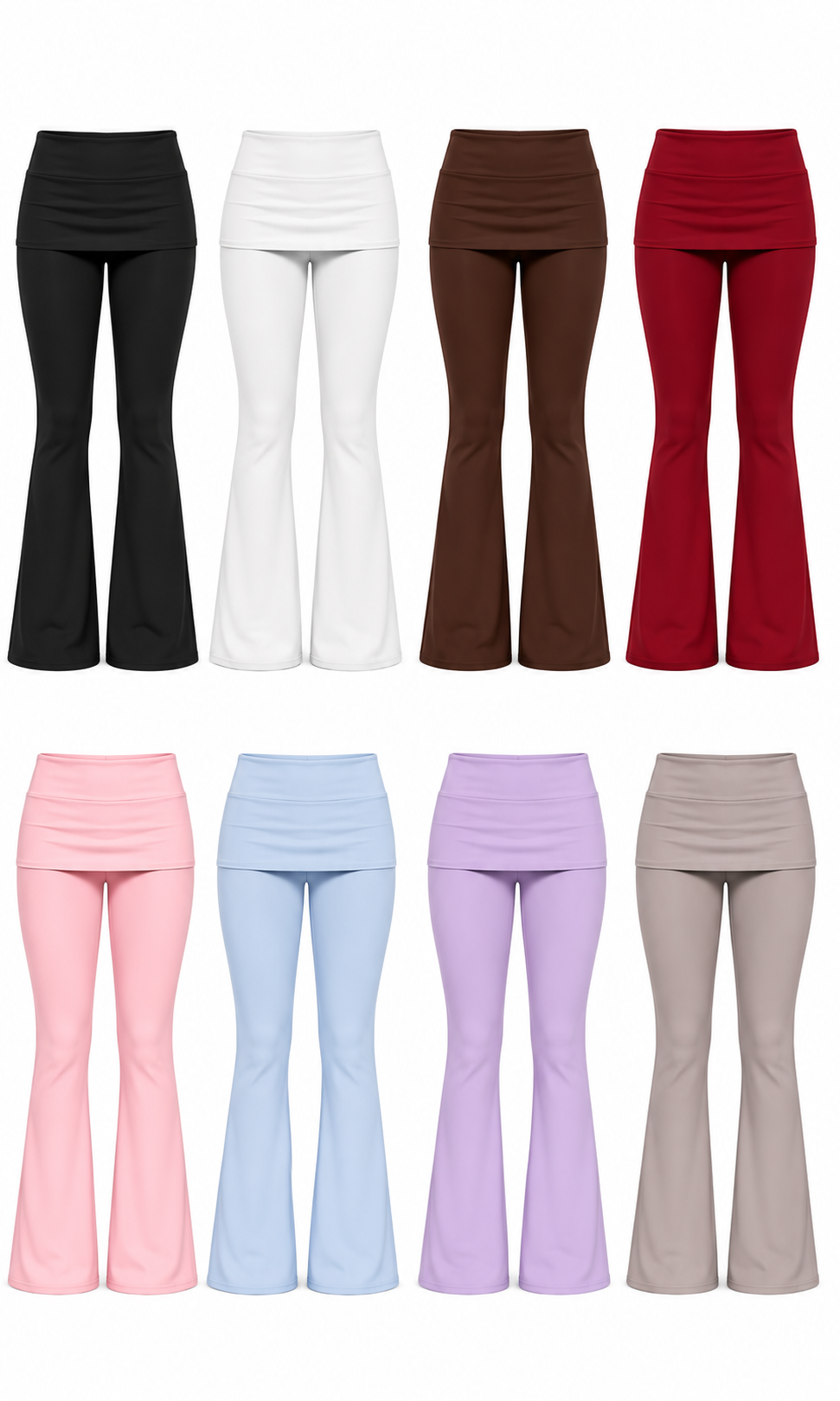 calça flare double poliamida