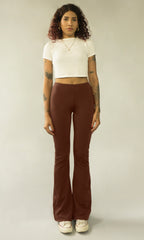 calça flare new poliamida