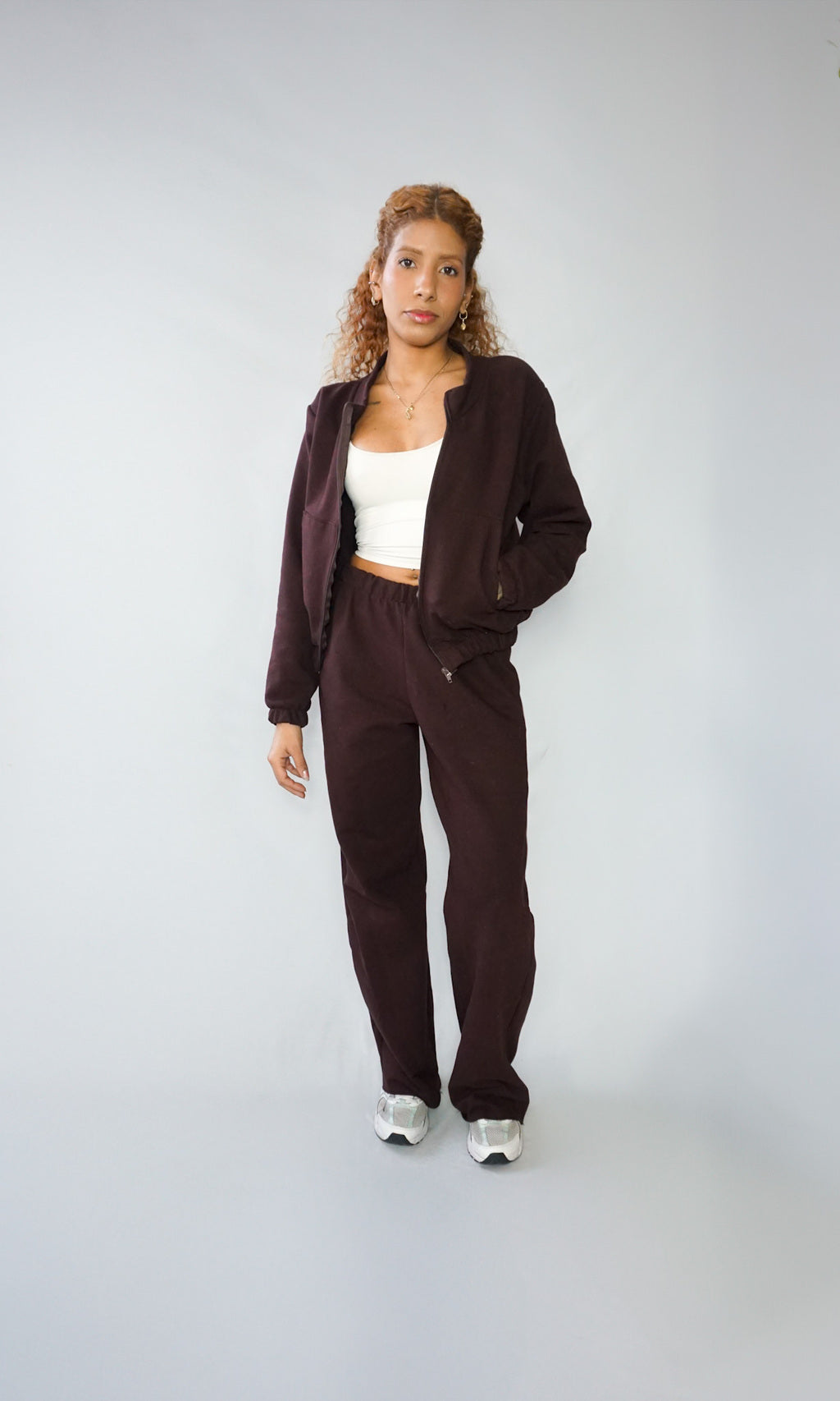 moletom brown com ziper limitado