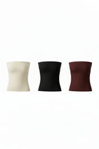 combo tube top basic (3 peças)