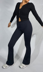 calça flare new poliamida