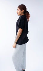 camiseta oversized basic preta