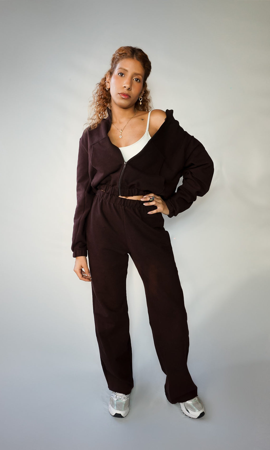 moletom brown com ziper limitado