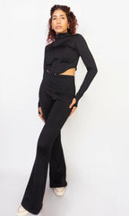 calça flare new poliamida
