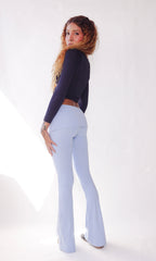 calça flare double poliamida