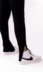 calça slit preta poliamida